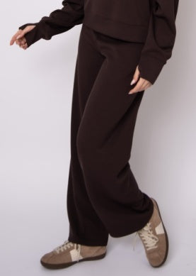 Victoria Soft Knit Pant- Brown