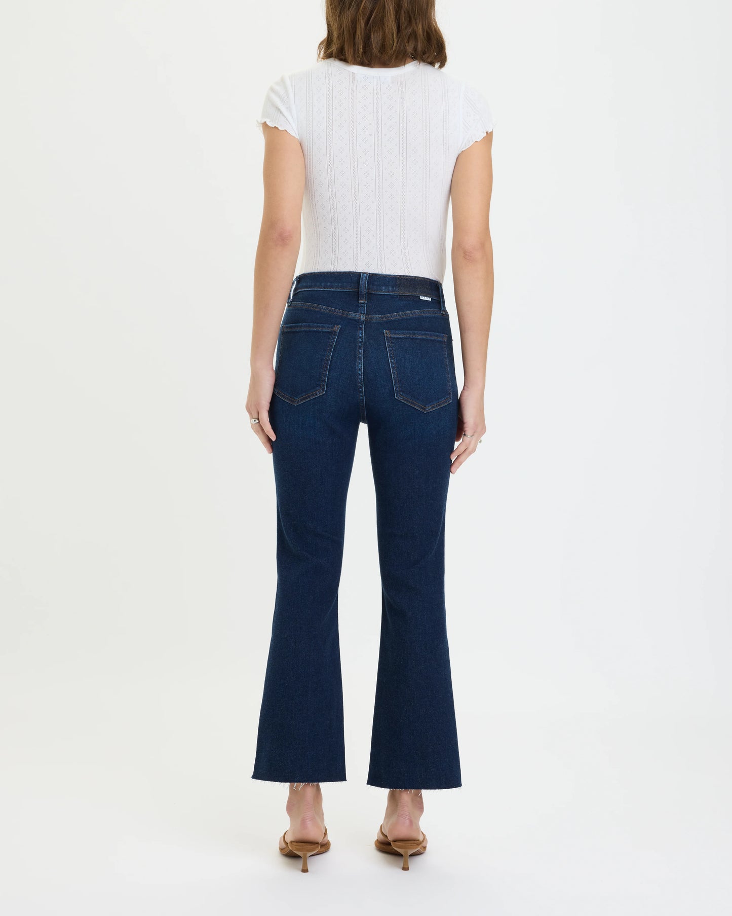Shy Girl High Rise Crop Flare in Serene