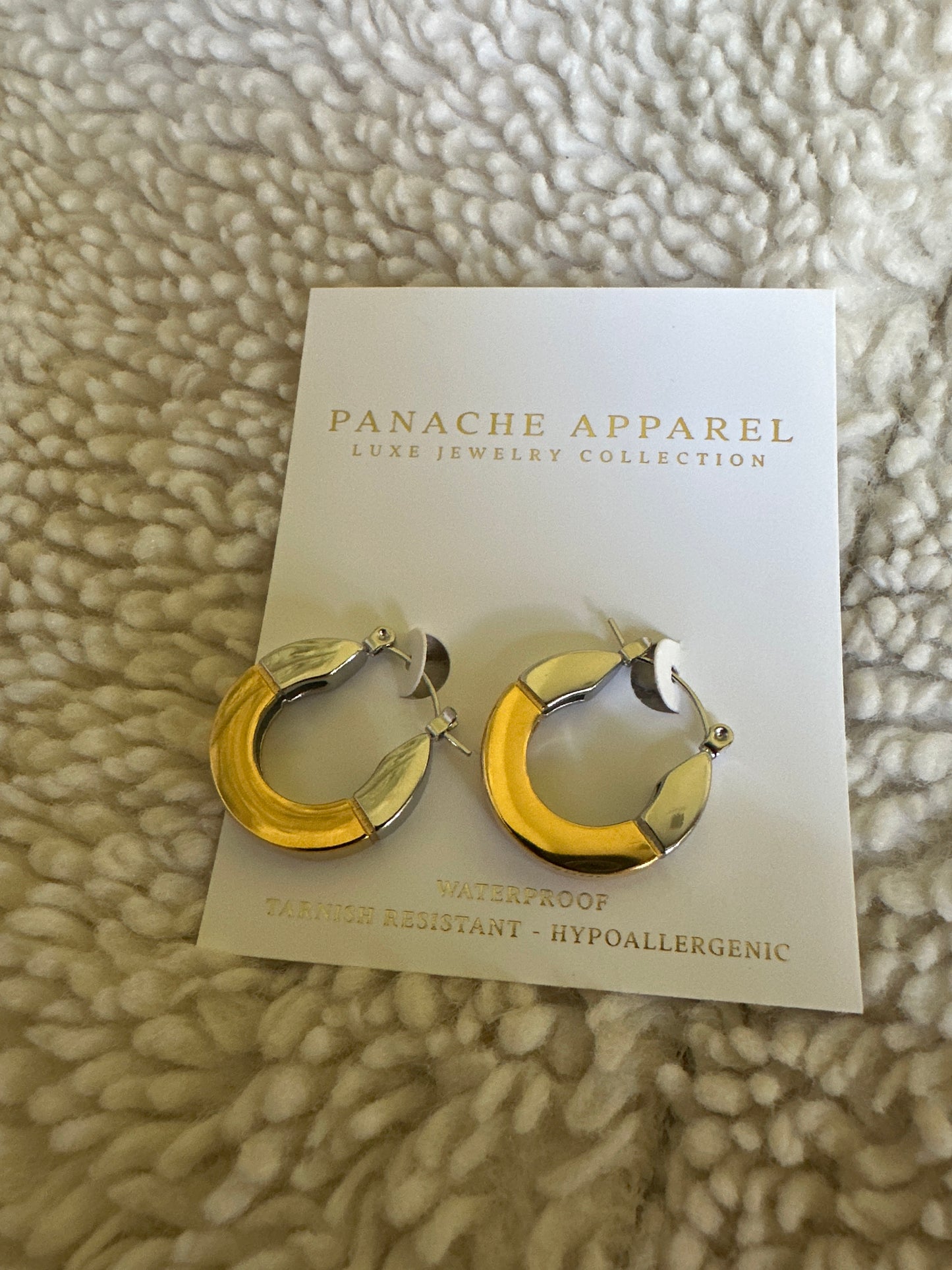 Luxe Gold & Silver Thick Hoops