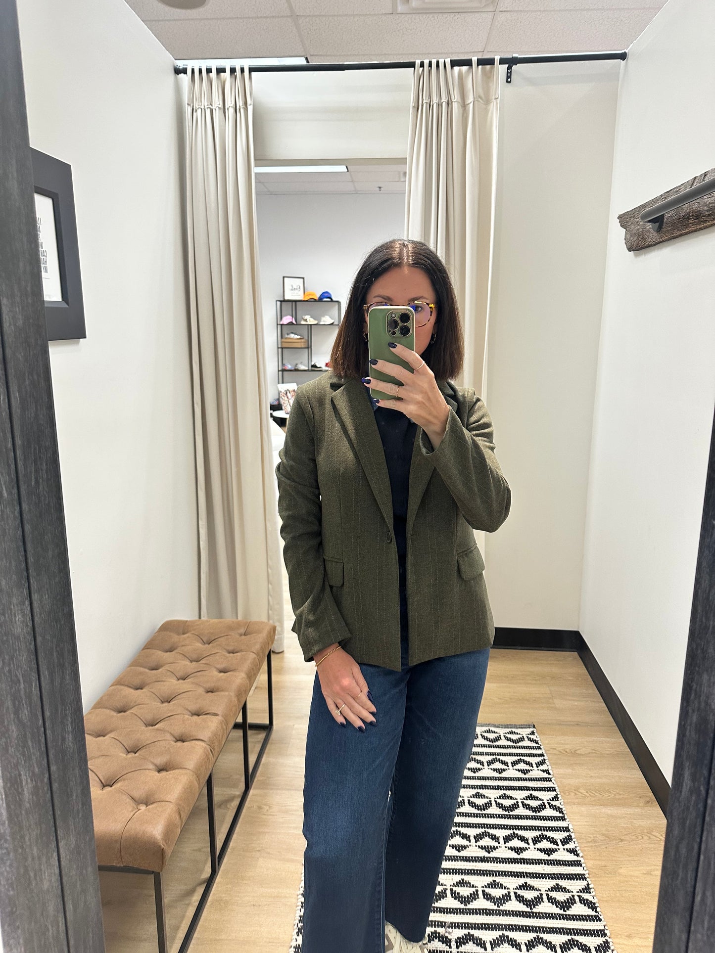 Anya Button Blazer