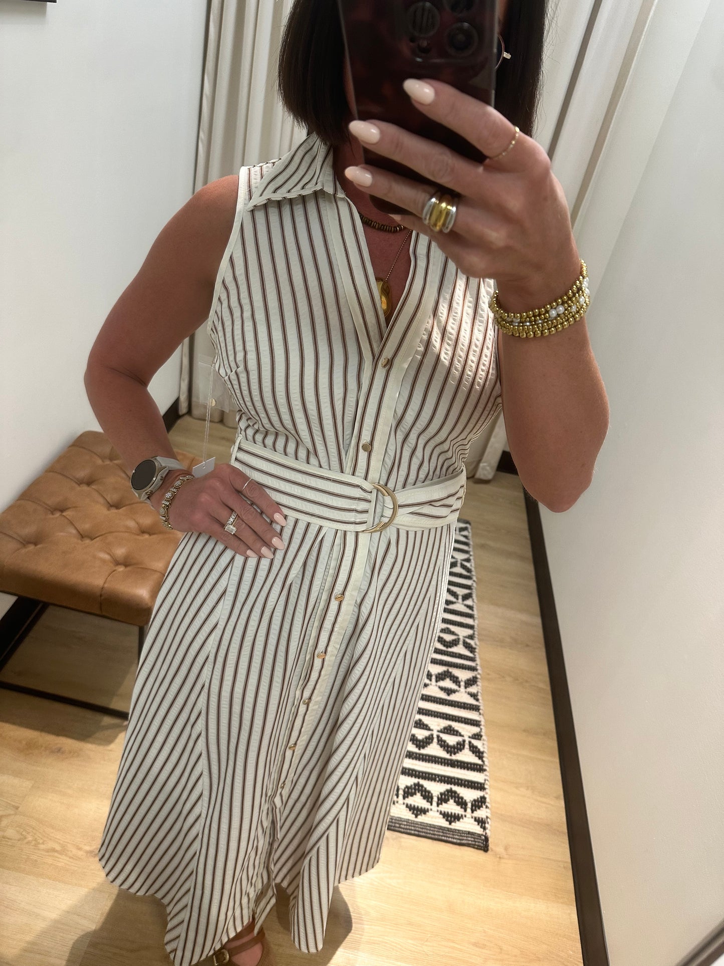 Verona Button Front Dress