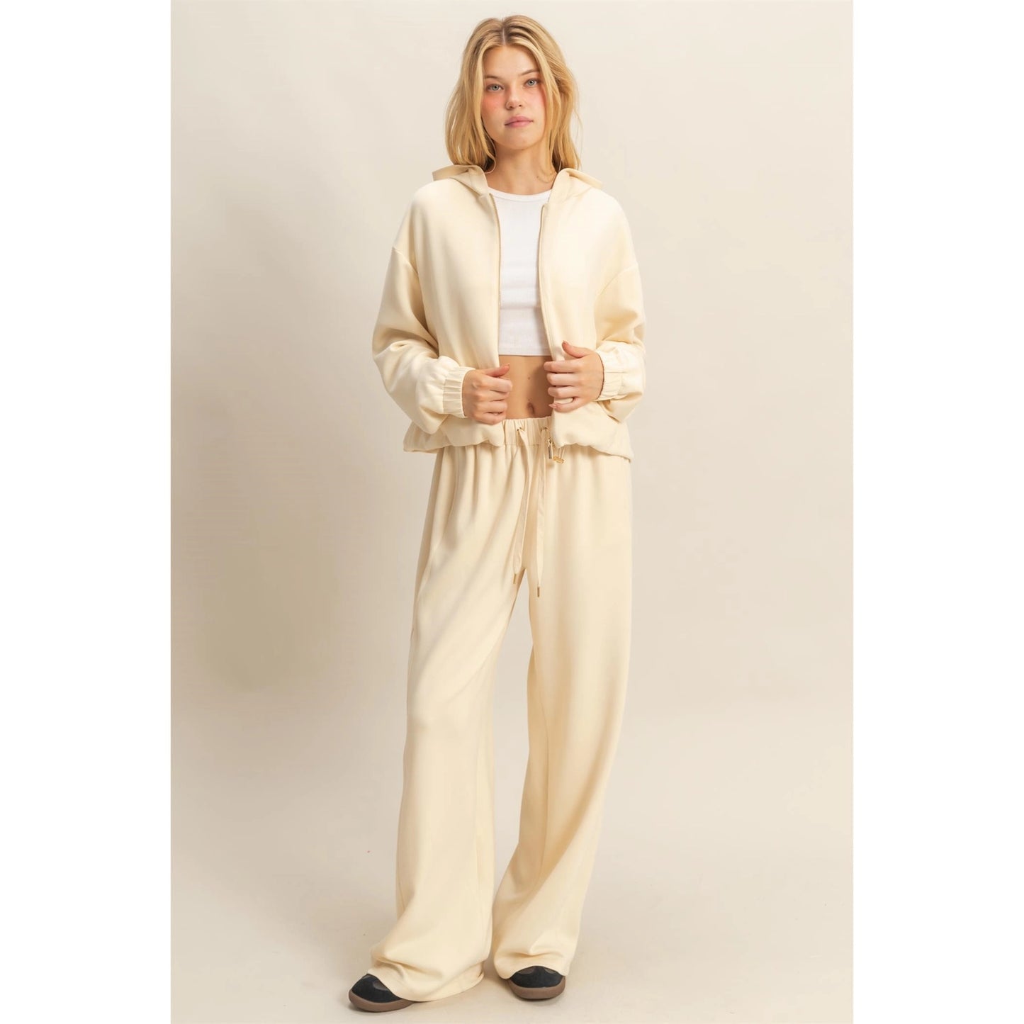 Erin Casual Chic Hoodie- Alpaca