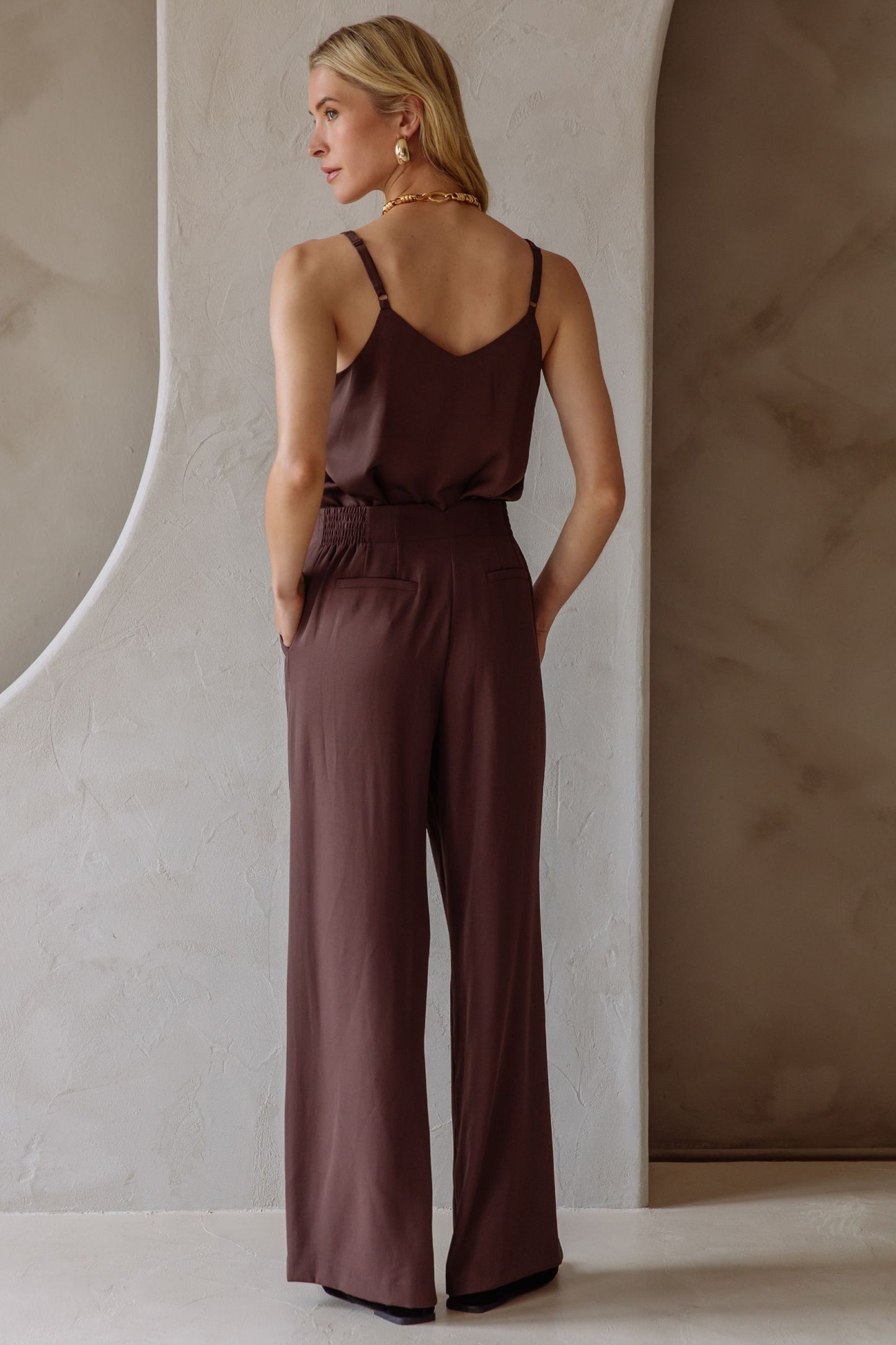 Ivy Double Strap Cami Espresso