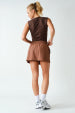 Essential Rib Henley Tank- Coffee Bean