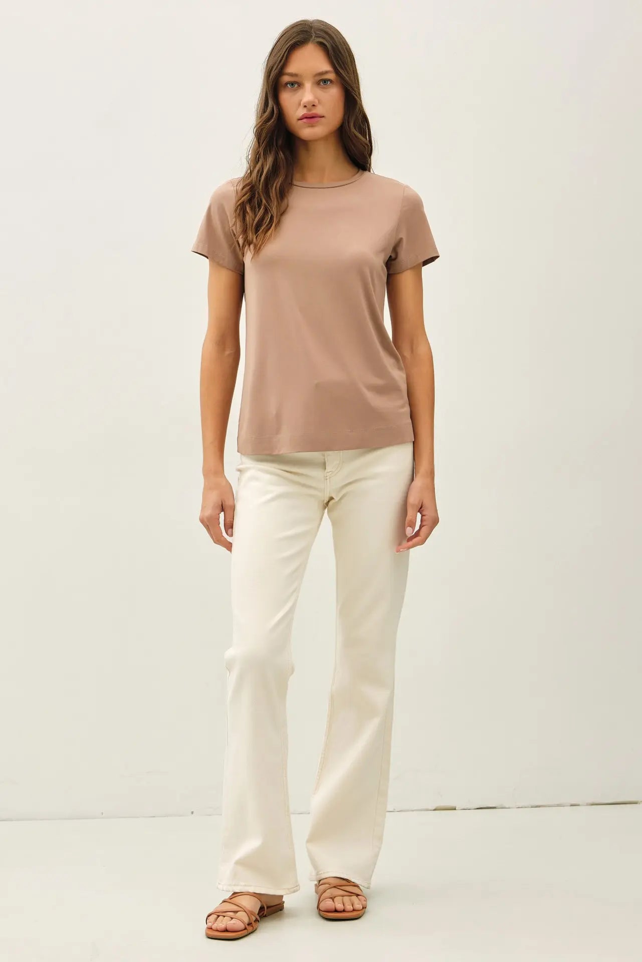Skye Bamboo Tee- Mocha