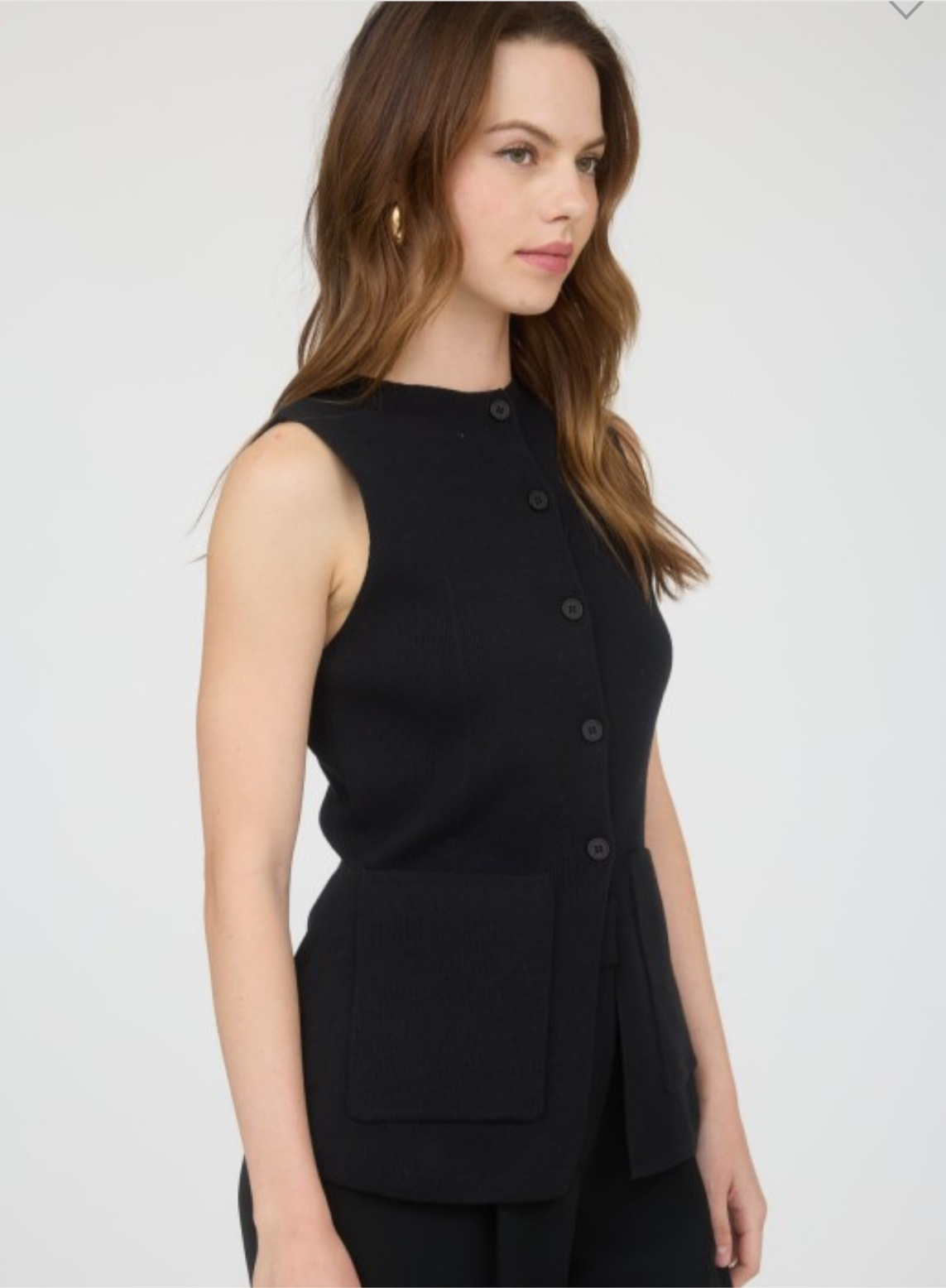 Phoebe Vest-Black