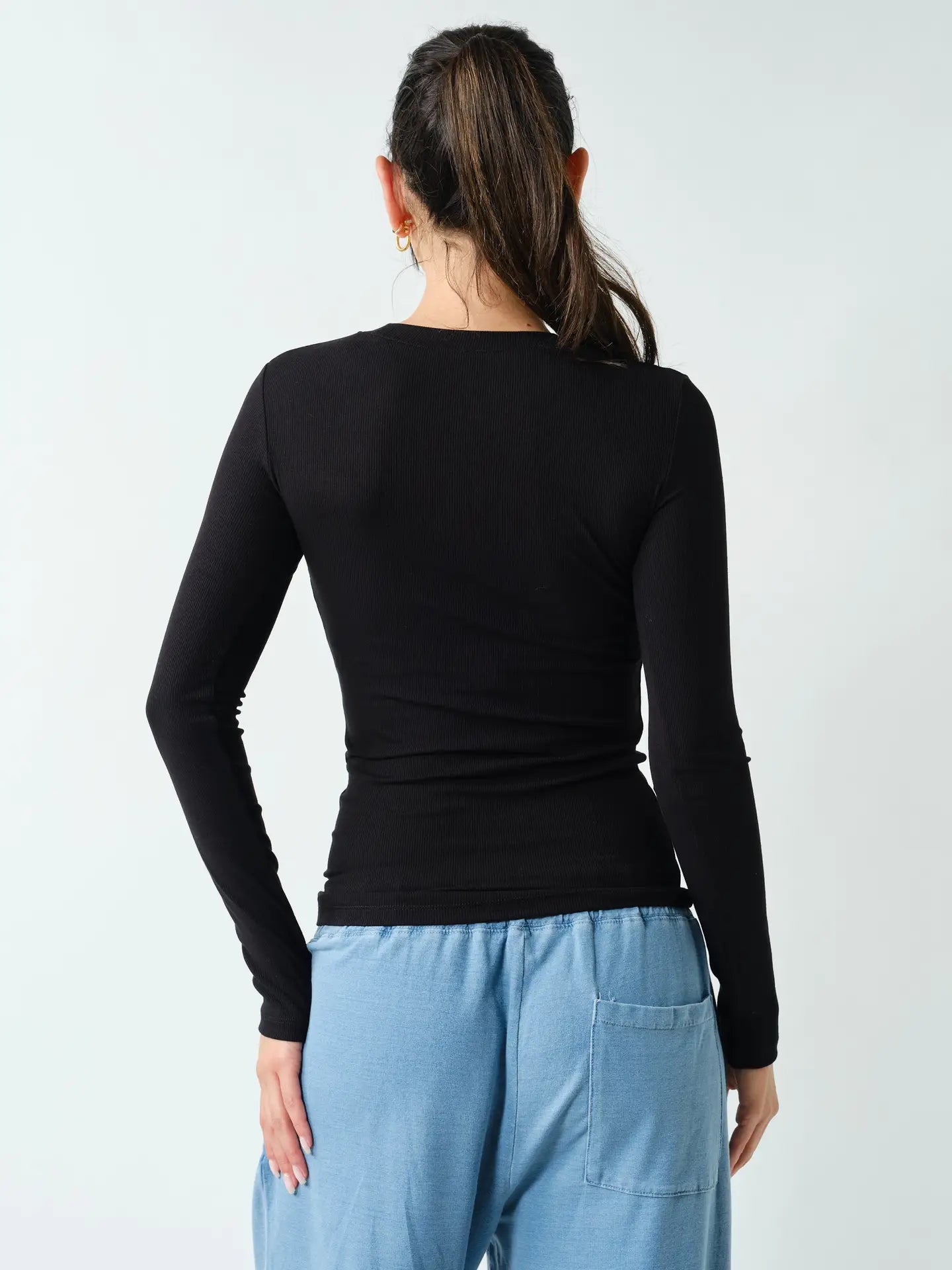 Essential L/S Ribbed Top