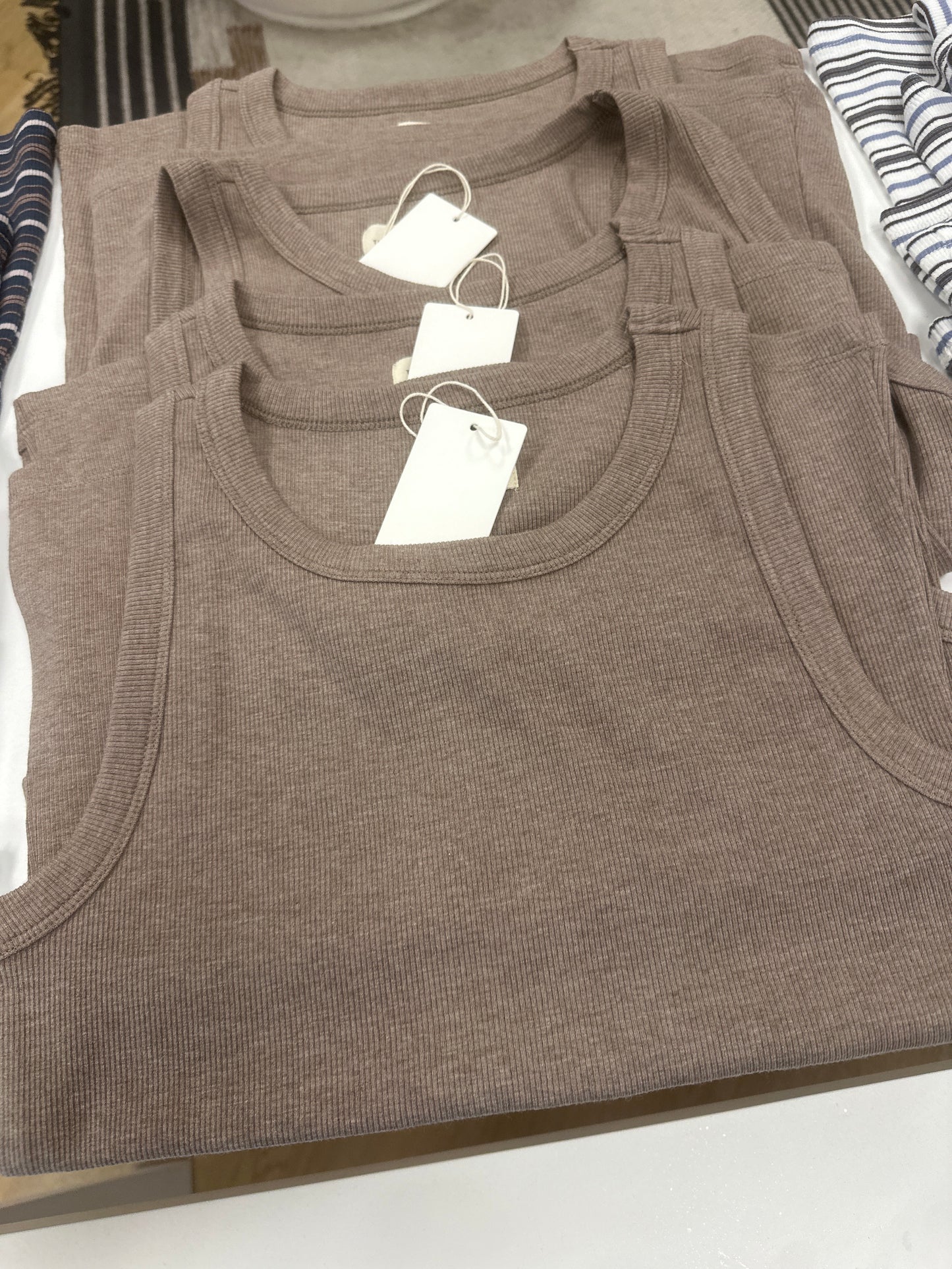 Edlin Tank- Heather Ash Brown
