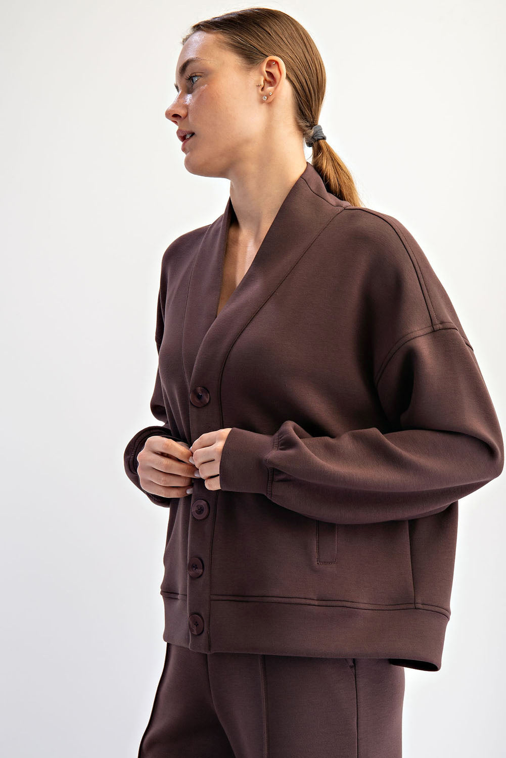 Landyn Modal Cardigan- Espresso
