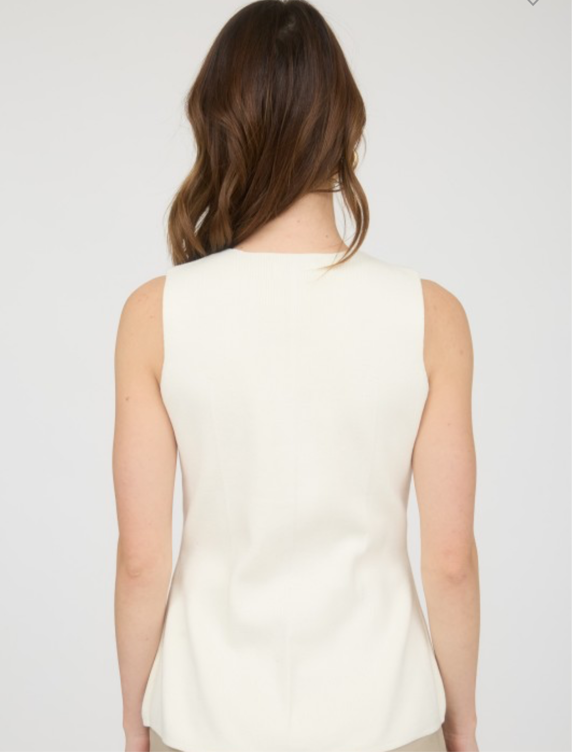 Phoebe Vest-Cream