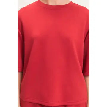 Tinley Loose Fit Top-Red