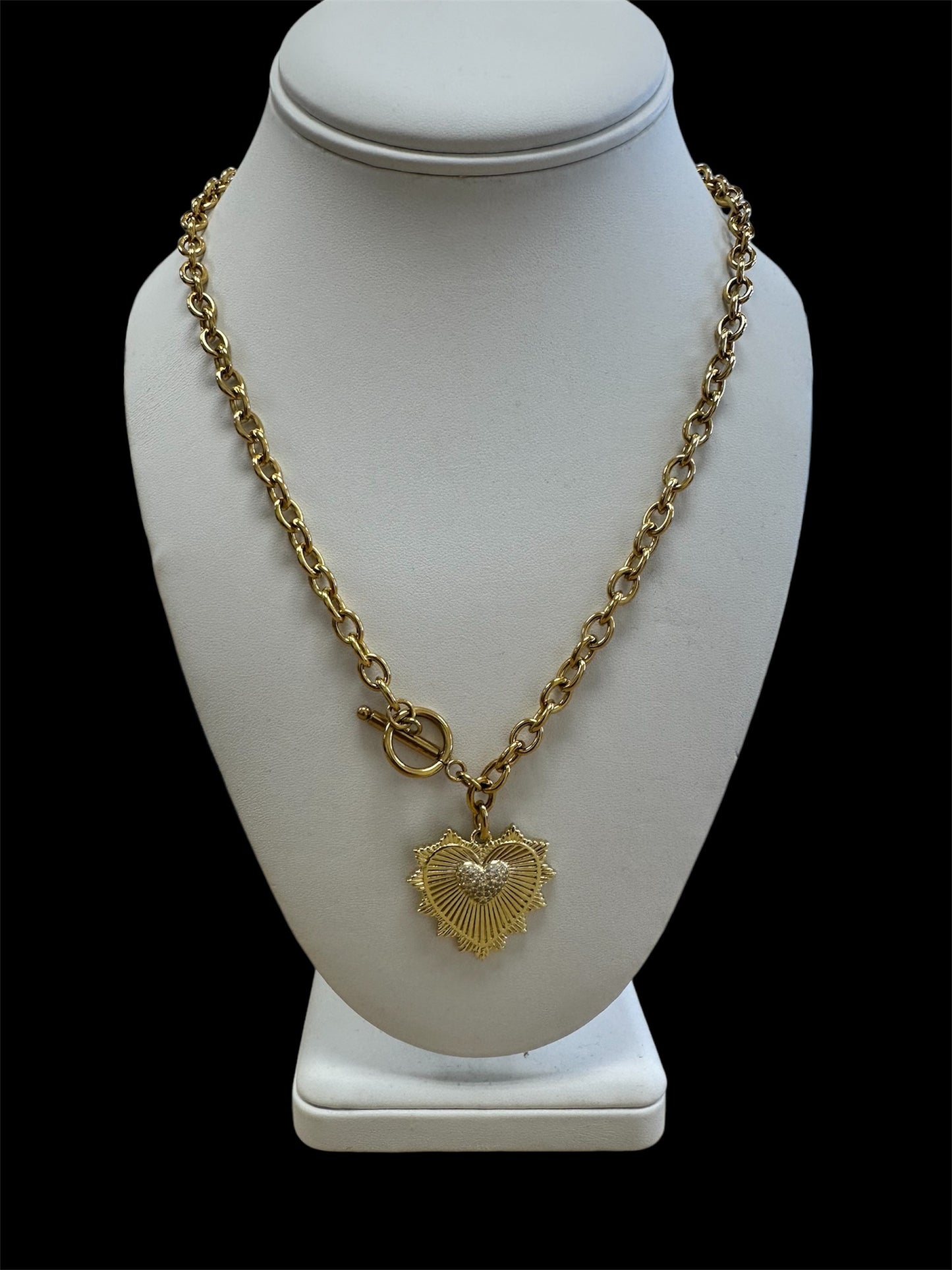 Zoey Gold Heart Necklace