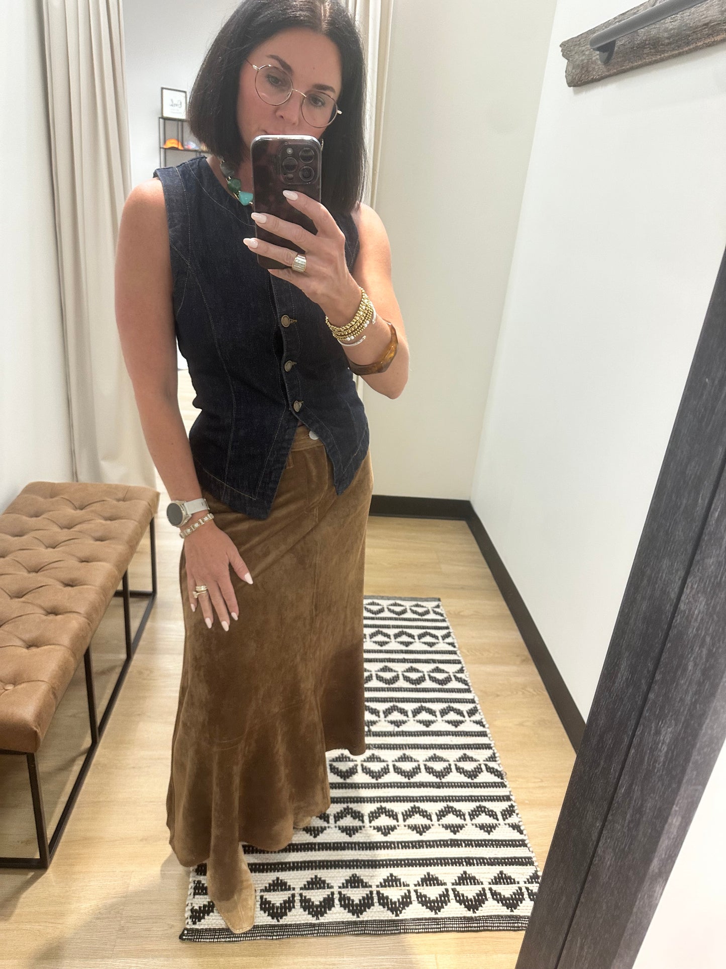 Ella Faux Suede Skirt