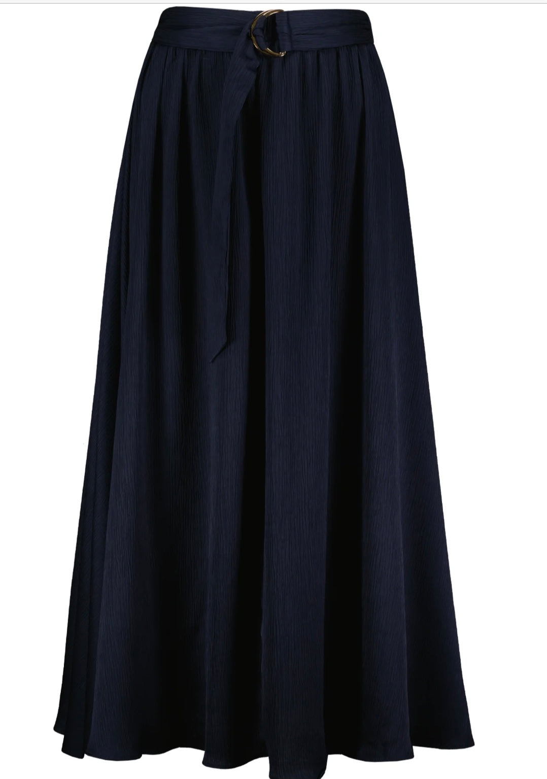 Micro Plisse Skirt- Navy