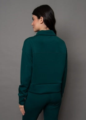 Mayura Signature 1/2 Zip- Dark Green