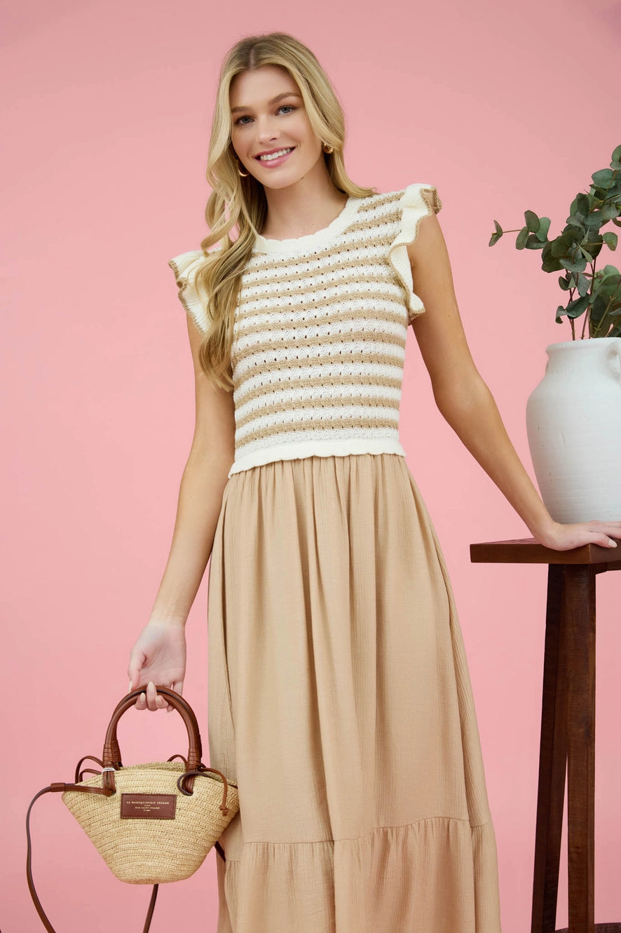 Kaydence Sweater Top MIDI Dress