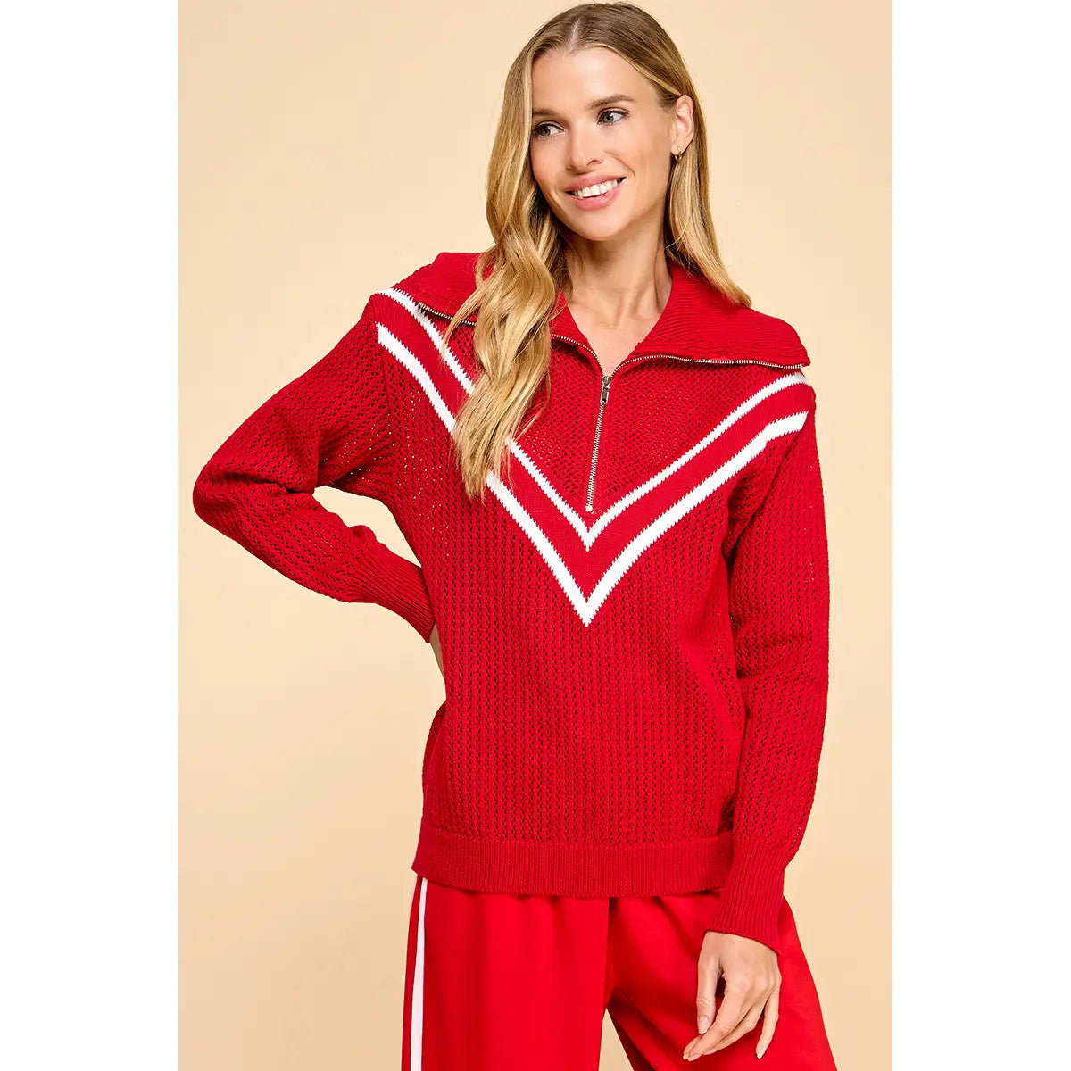 Carter Chevron Knit Sweater