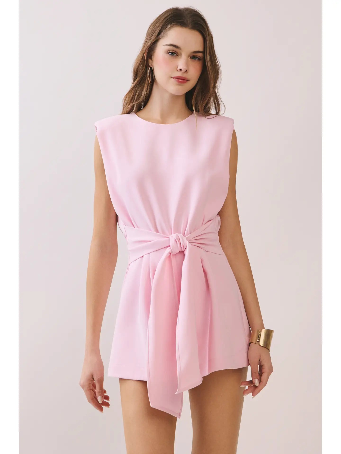 Brittany Tie Back Romper- White