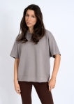 Paloma Short Sleeve Top- Fog