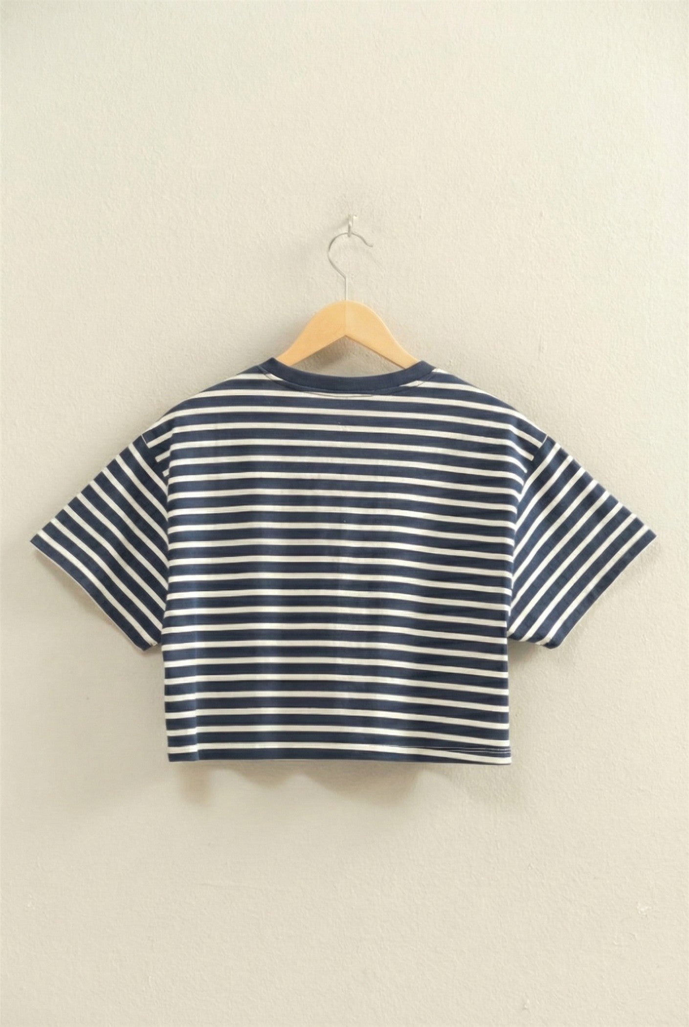 Meredith Boxy Tee- Navy