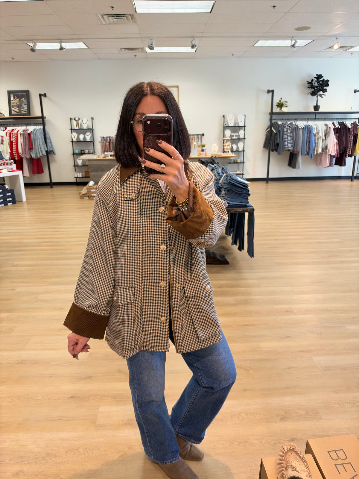 Skye Houndstooth Jacket