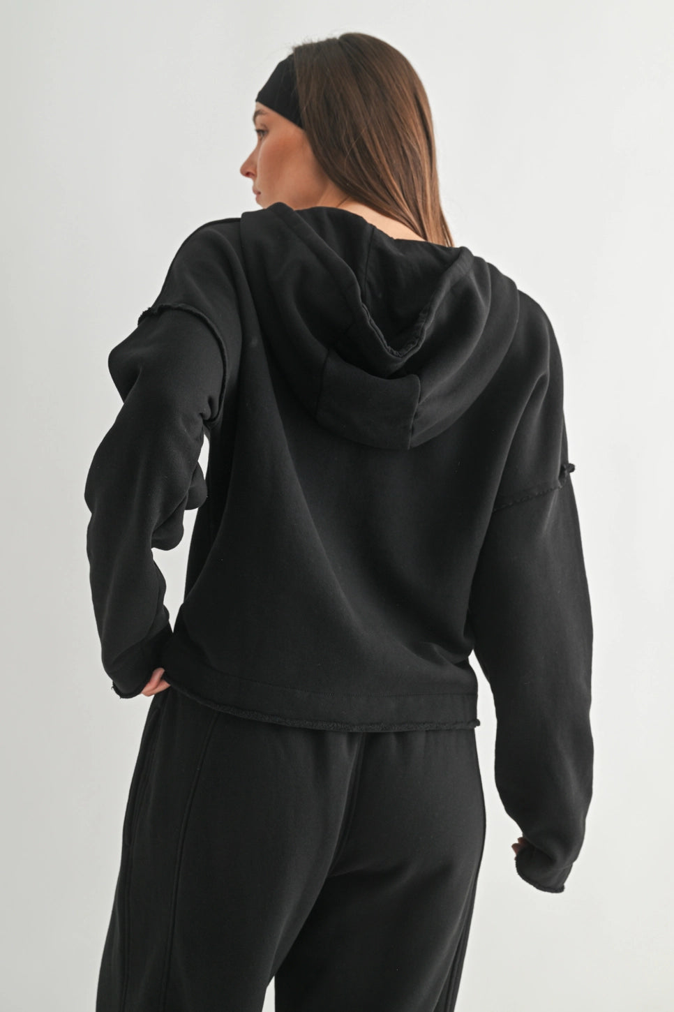 Malibu Air Cotton Hoodie- Black