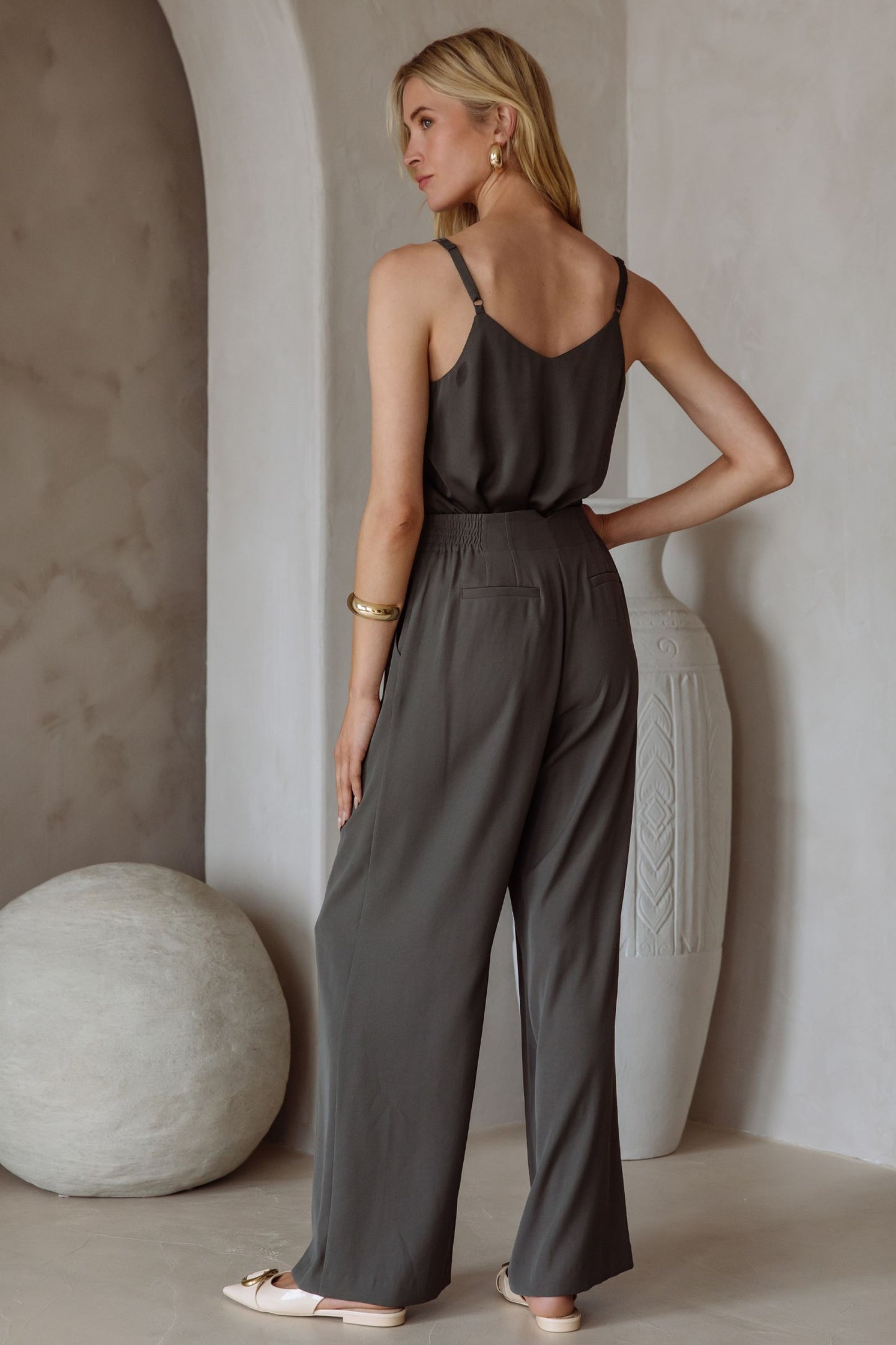 Alayna Wide Leg Pant Olive