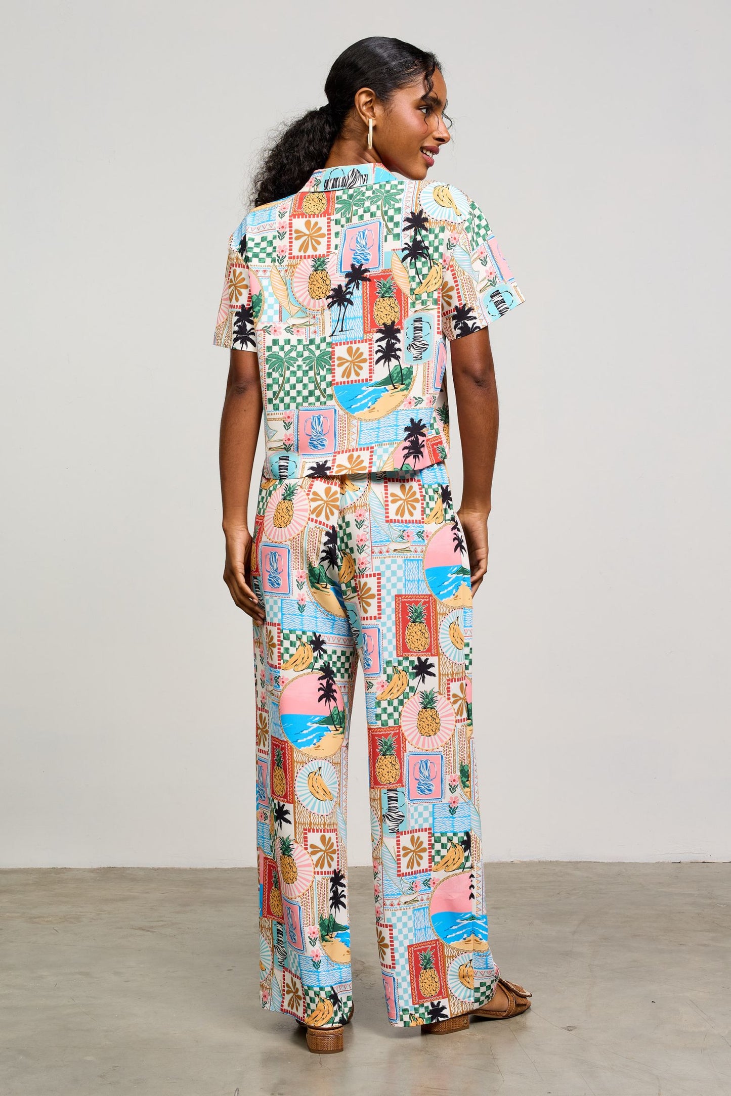 Renata Beach Print Top