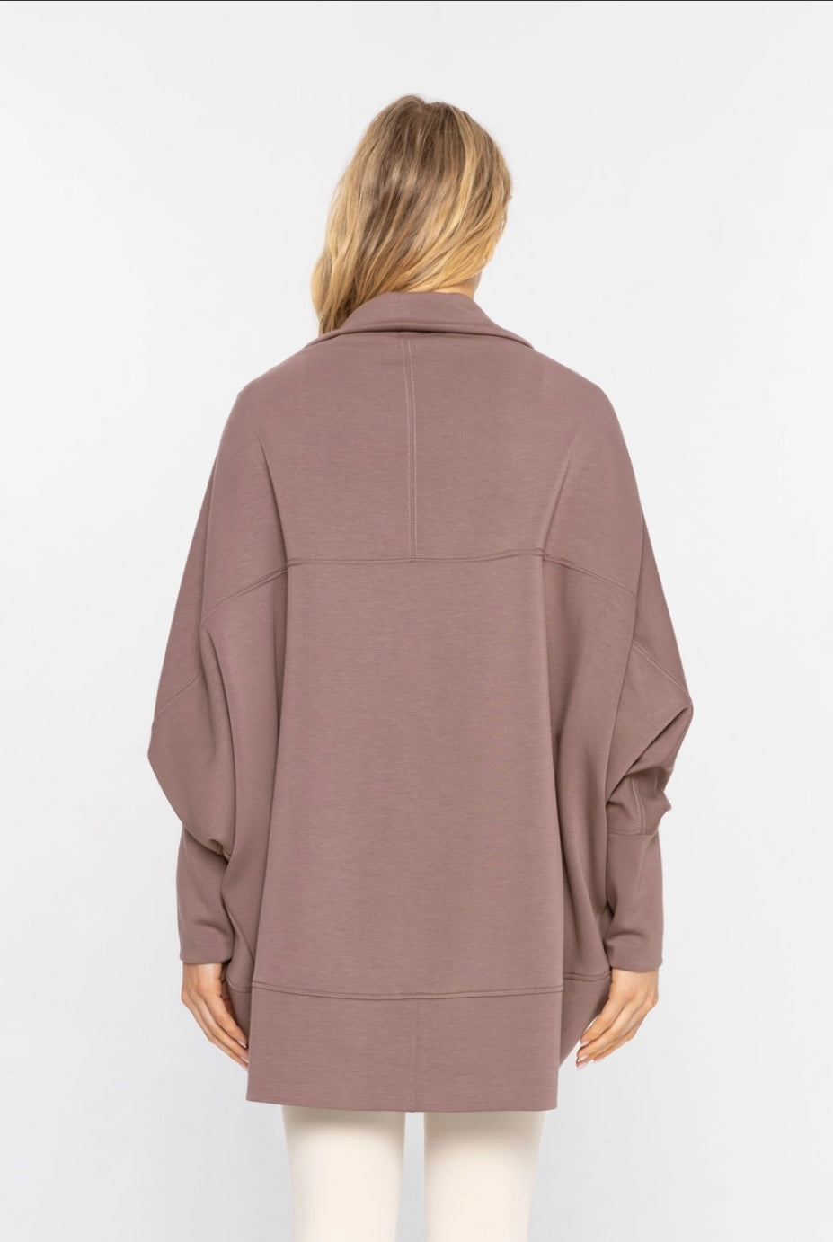 Connie Cocoon Cardigan- Deep Taupe