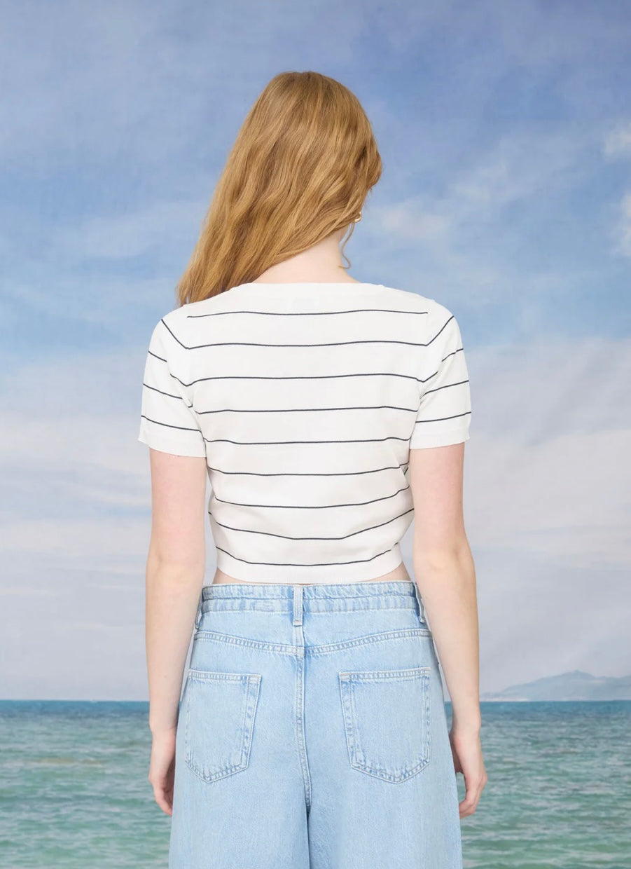 Emmie Cardigan Top- Ivory