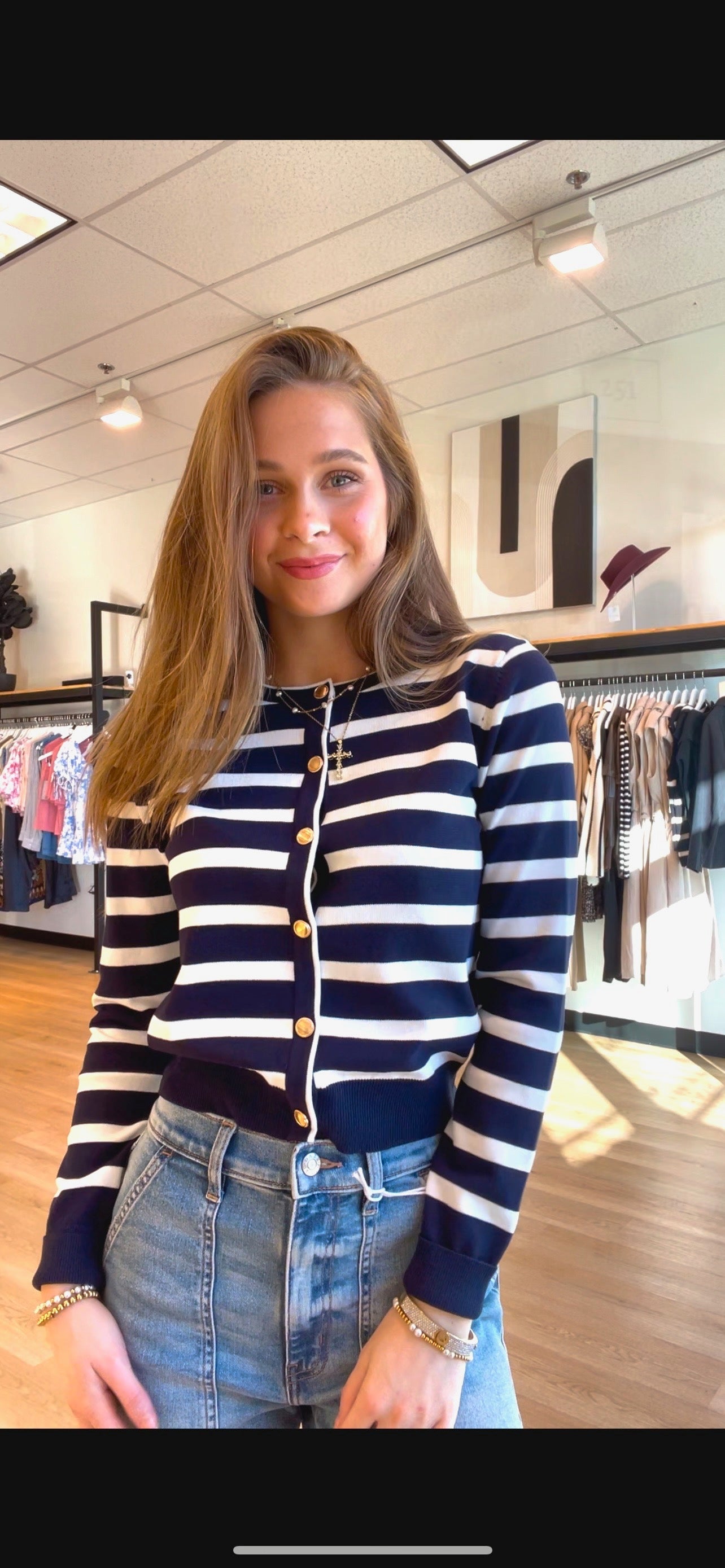 Annie Stripe Cardigan