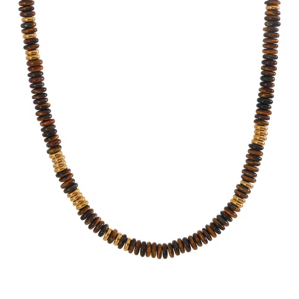 Tiger Eye Beaded Necklace
