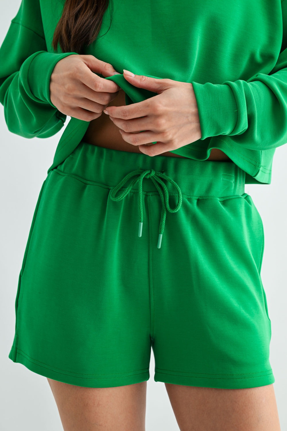 Laguna Breakline Collared Set- Green Pop