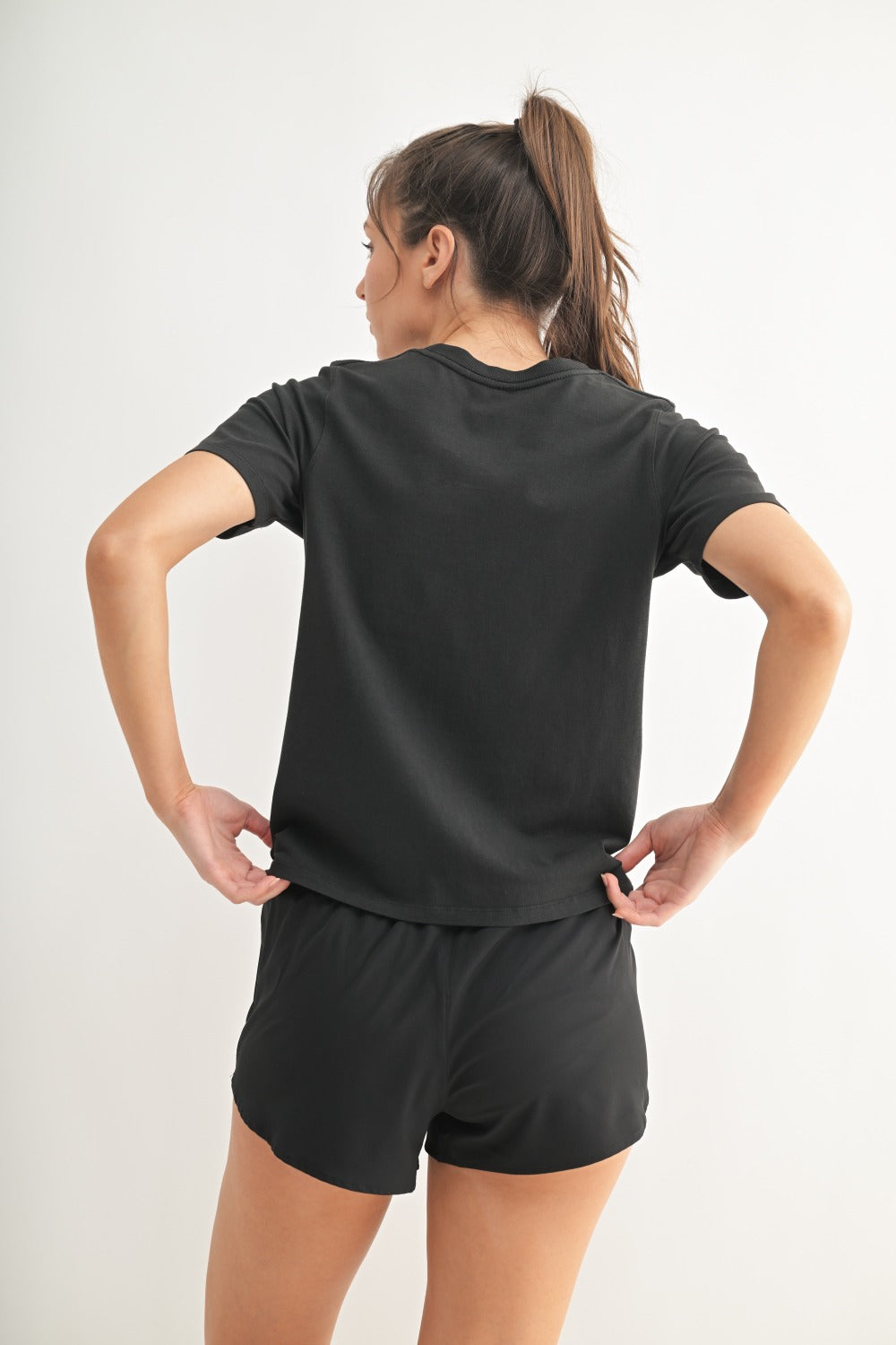 Classic Boxy Fit Tee- Black