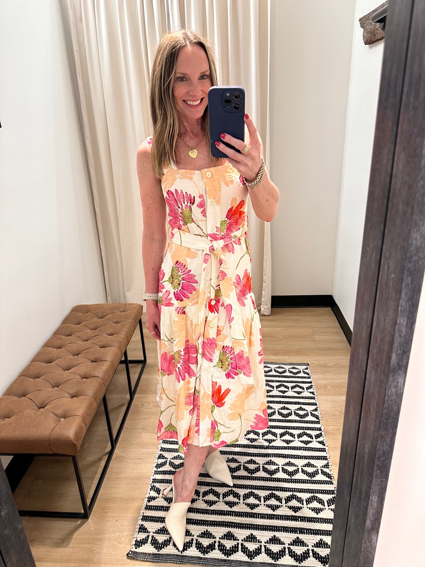 June Wide Strap Dress