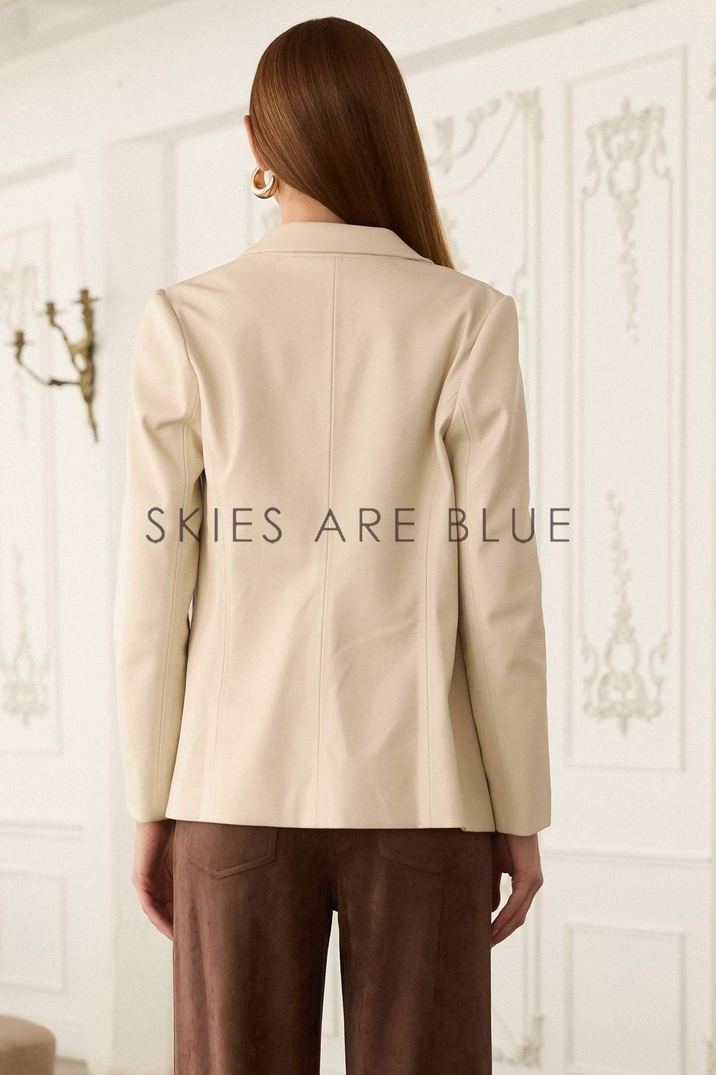 Opal Faux Leather Blazer