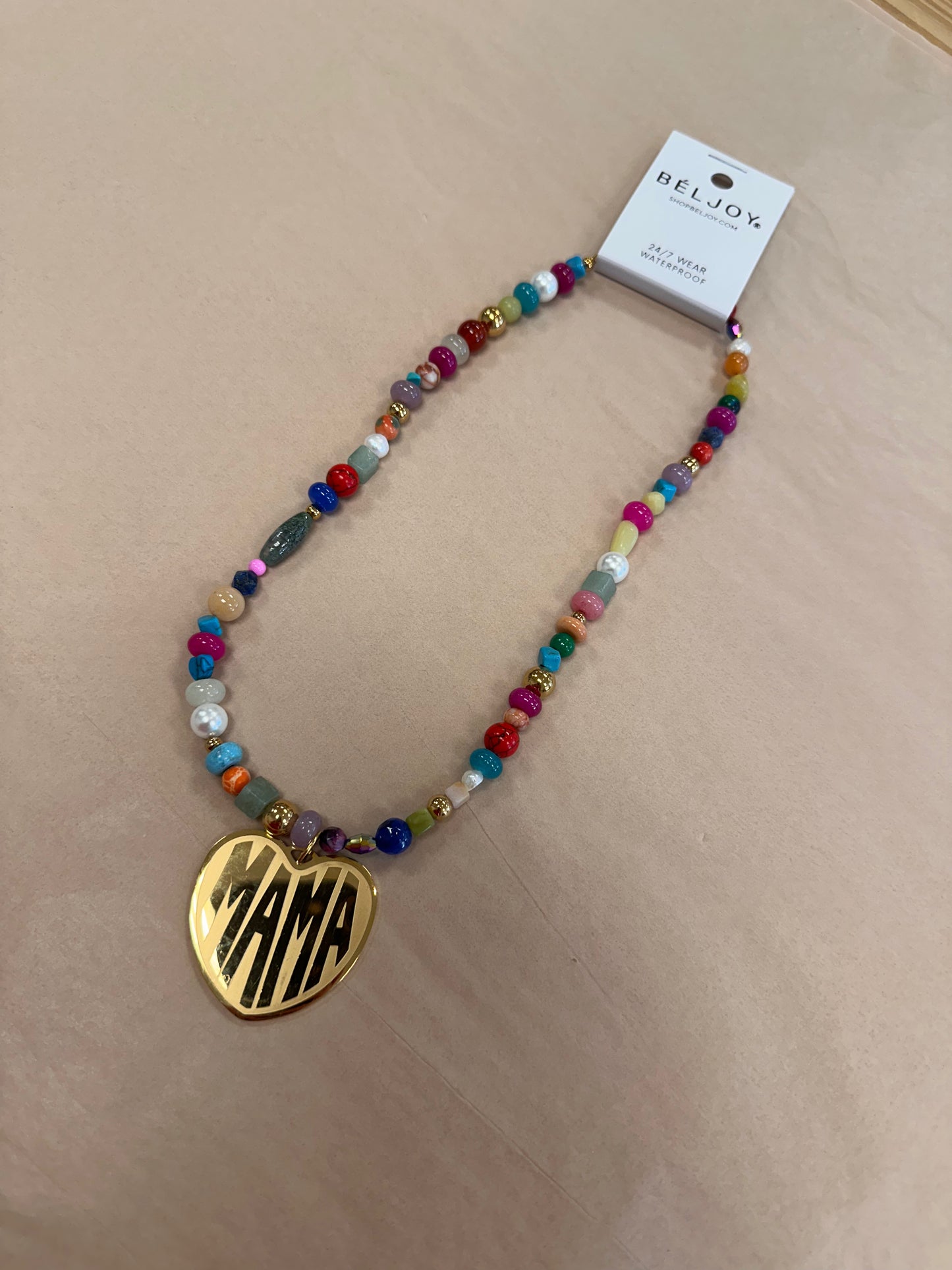 Mama Beaded Necklace