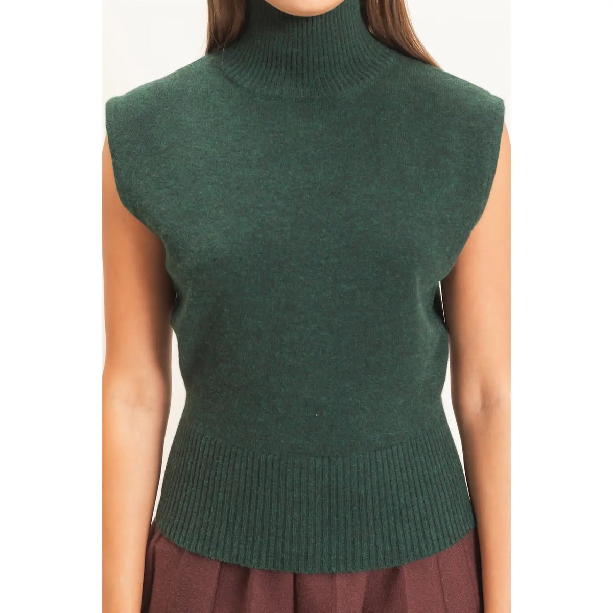 Celia Sleeveless High Neck Top