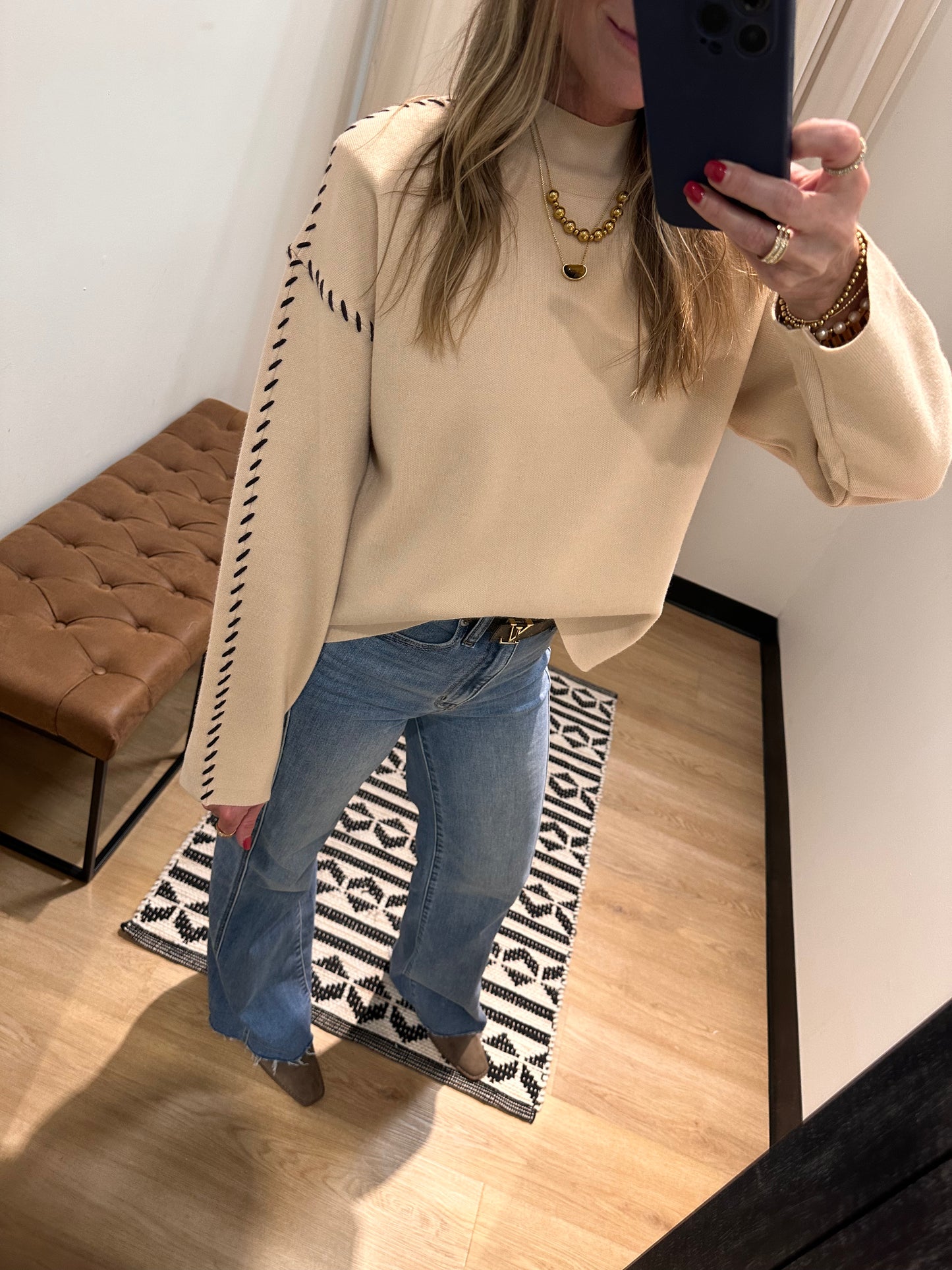 Kelsey Knit Sweater- Cream