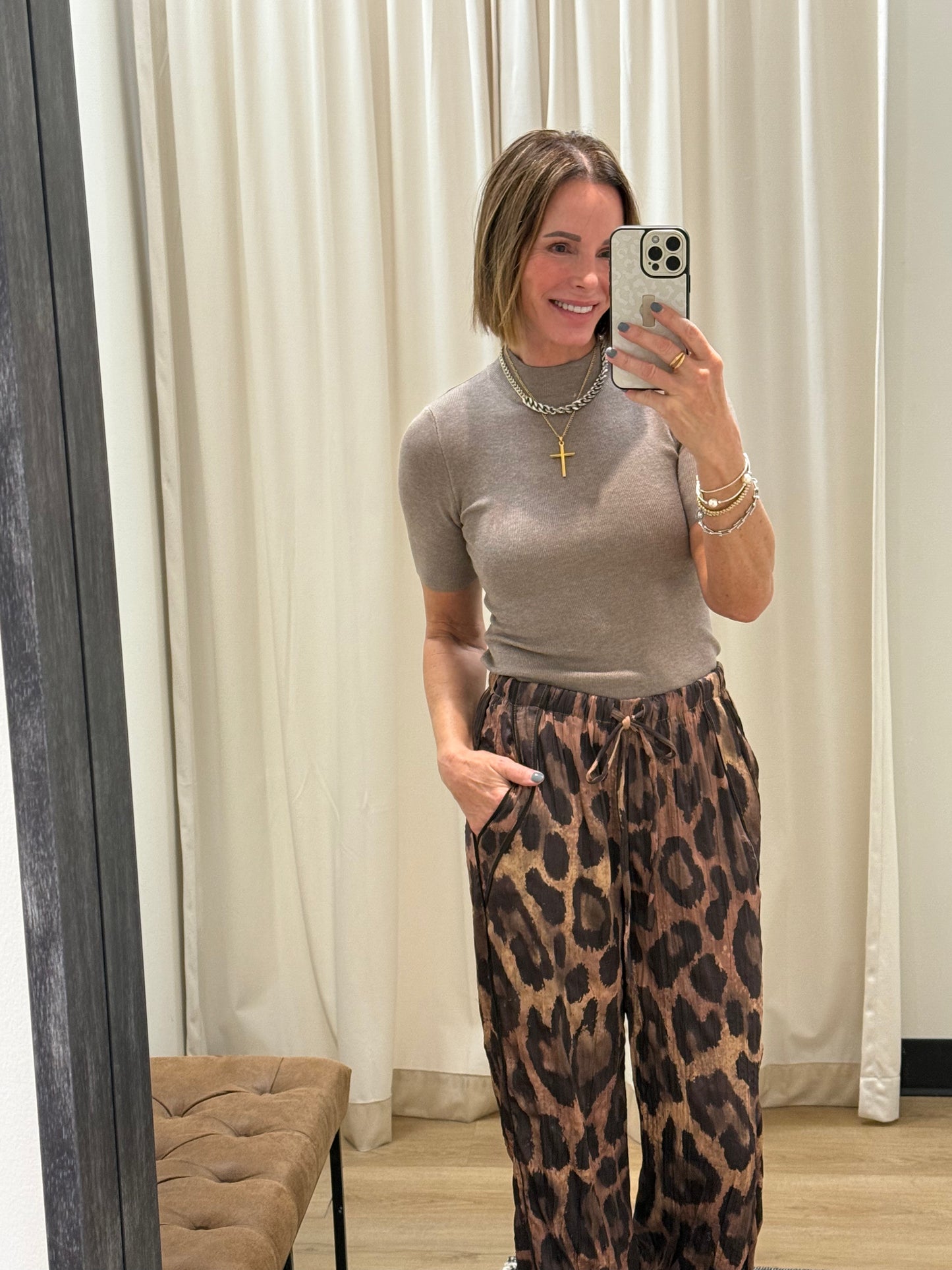 Jacklyn Top- Heather Brown