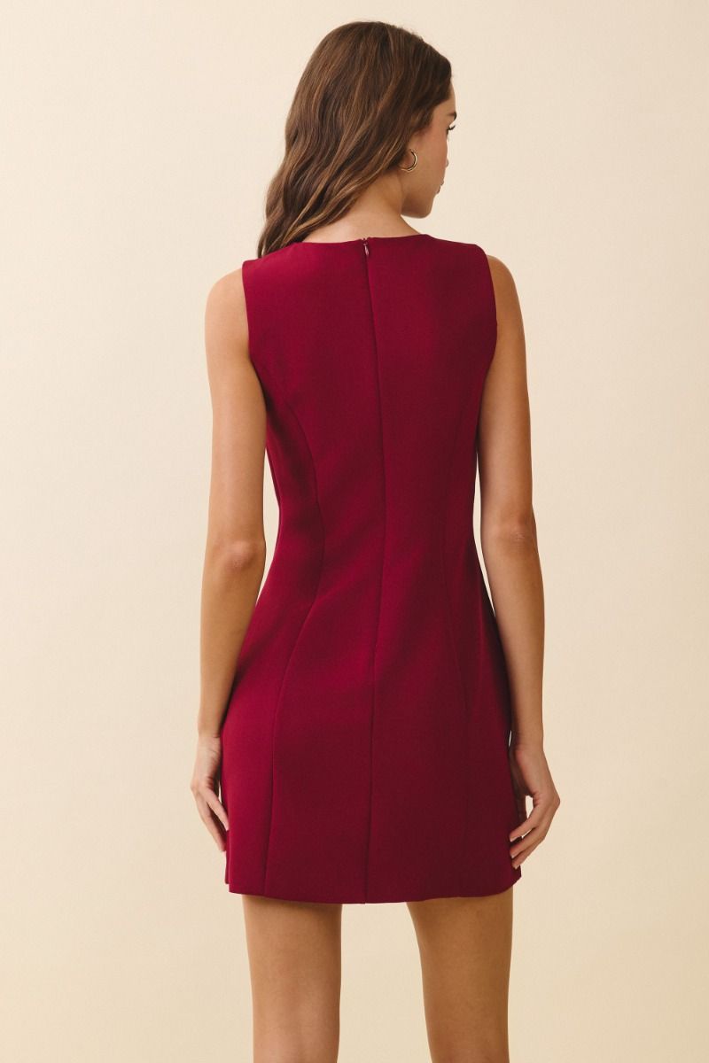 Joy Dress- Burgundy