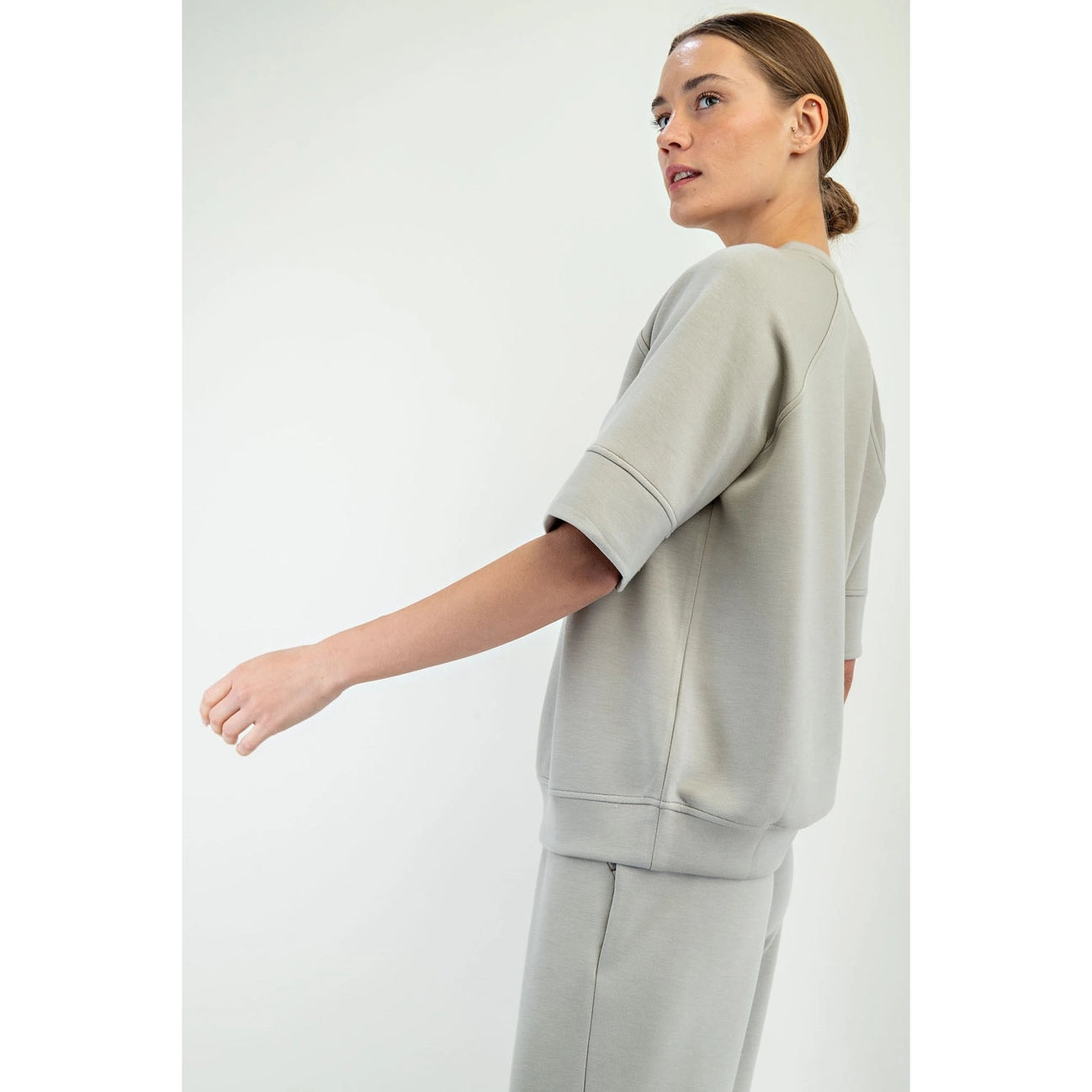 Veda Modal Top- Light Sage