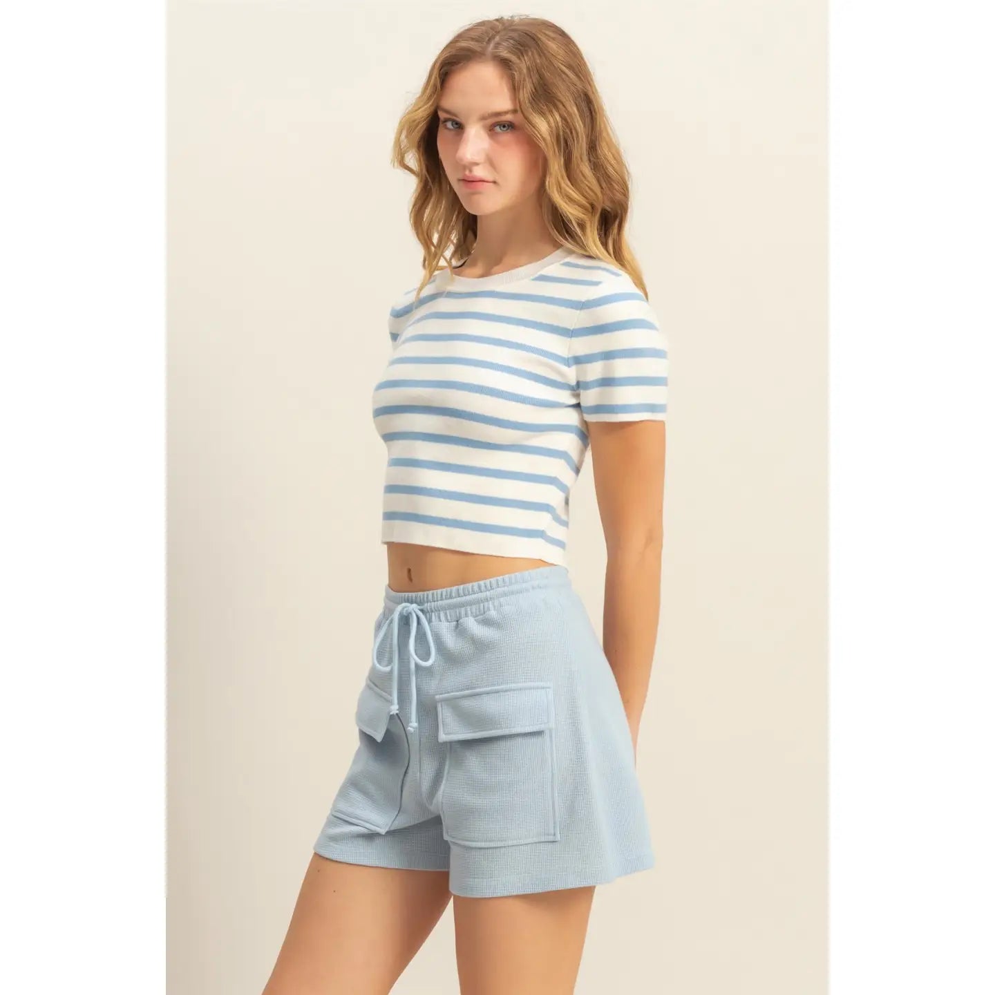 Kali Crop Stripe Top