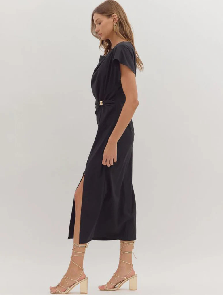 Mandy MIDI Dress- Black