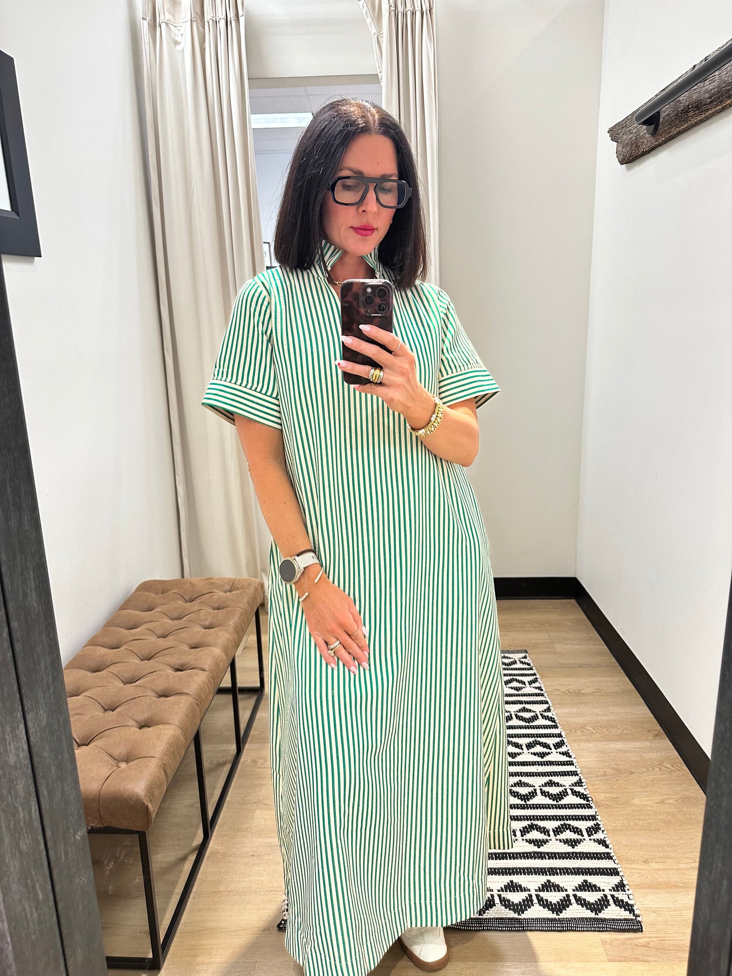 Joni Oversized Dress- Green