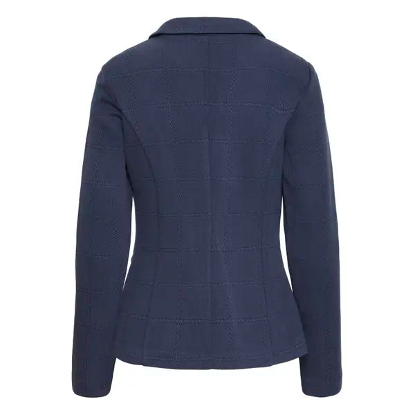 Janet Navy Check Blazer