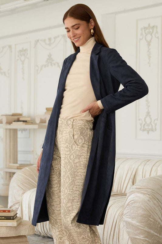 Maren Faux Suede Duster