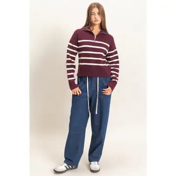 Rayne Sweater- Dark Cherry