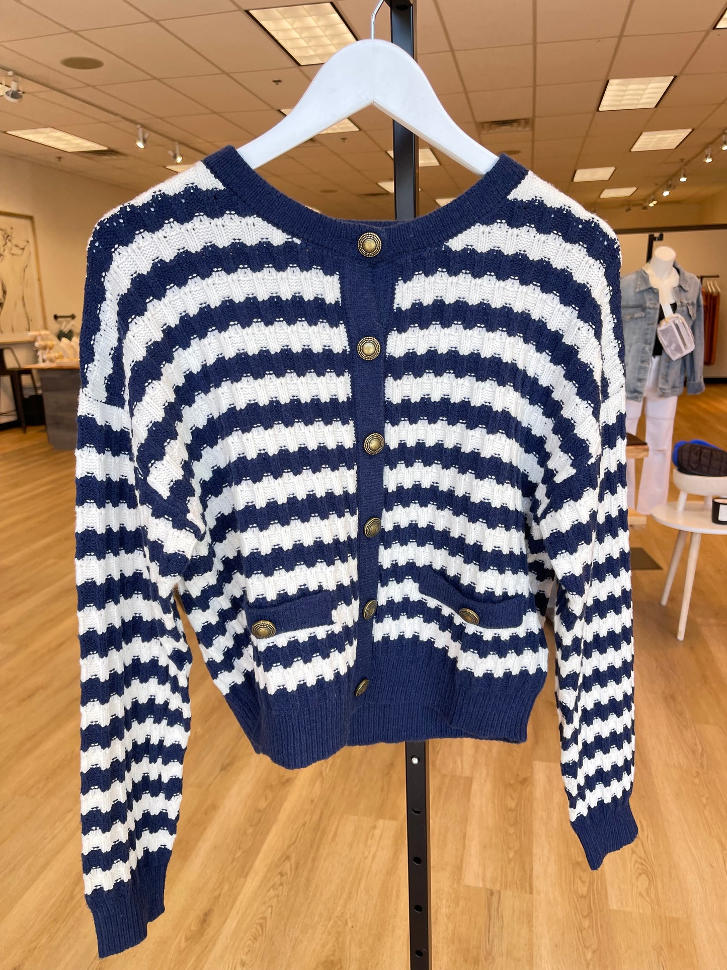 Regan Striped Cardigan