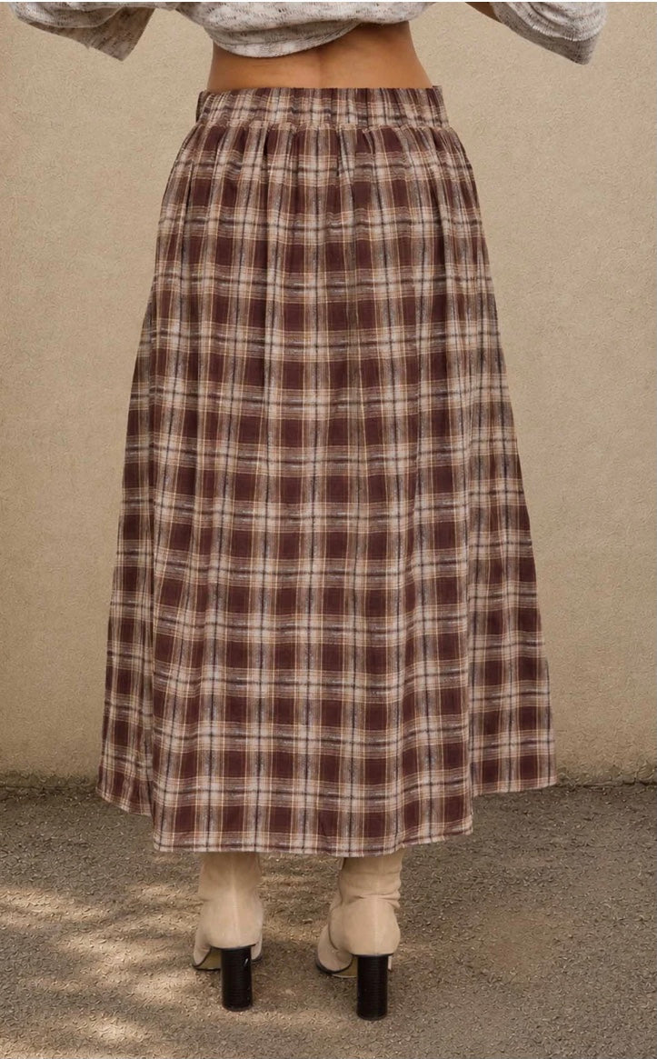 Samantha Plaid Skirt